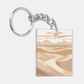 Die geometrische Wüste Schlüsselanhänger (Vorderseite links)