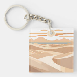 Die geometrische Wüste Schlüsselanhänger