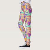 Die geometrischen Muster von Funky Leggings (Links)