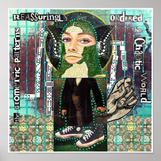 Die geometrischen Muster von Natalie Schorr Poster