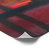 Die George Washington Bridge bei Sunset Poster (Ecke)