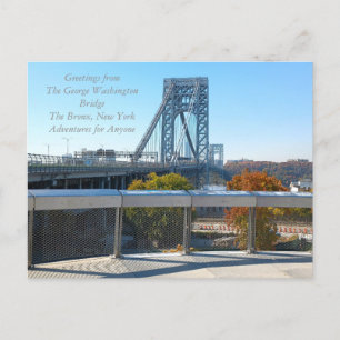 Die George Washington Bridge Postcard AFA Postkarte