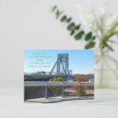 Die George Washington Bridge Postcard AFA Postkarte (Stehend Vorderseite)