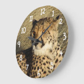 Die Geparden Große Wanduhr (Winkel)