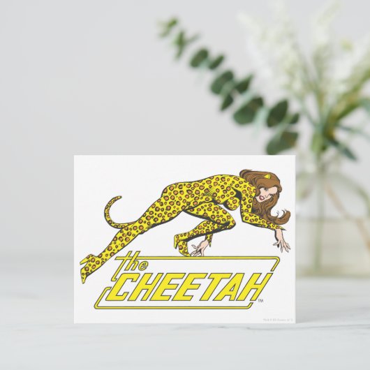 Die Geparden Postkarte (Stehend Vorderseite)