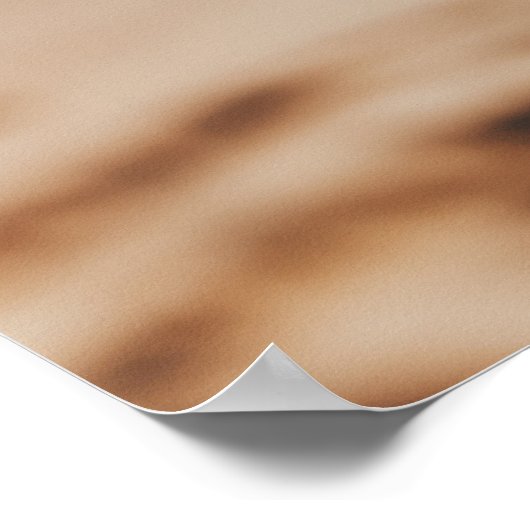 Die gepflegte Verbindung am Strand Poster (Ecke)