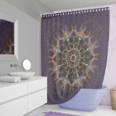 Die geplünderte Krawatte-in-Purpura-Fraktion Duschvorhang