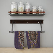 Die geplünderte Krawatte-in-Purpura-Fraktion Geschirrtuch