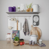 Die geplünderte Krawatte-in-Purpura-Fraktion Geschirrtuch