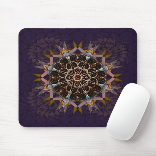 Die geplünderte Krawatte-in-Purpura-Fraktion Mousepad (Mit Mouse)