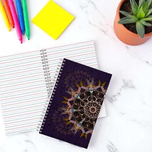 Die geplünderte Krawatte-in-Purpura-Fraktion Notizblock