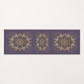 Die geplünderte Krawatte-in-Purpura-Fraktion Yogamatte (Vorderseite (Horizontal))