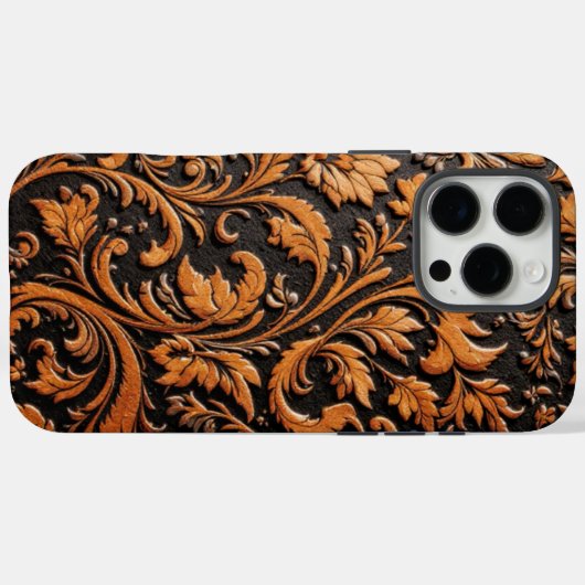 Die gepresstes Lederdesign Case-Mate iPhone Hülle (Rückseite (Horizontal))