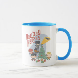 Die Gerechtigkeitsliga Chibi Holiday Tree Decorati Tasse