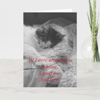 Die gerettet. dankeskarte