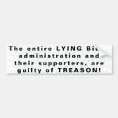 Die gesamte Anwendung von LYING Biden Autoaufkleber (Vorne)