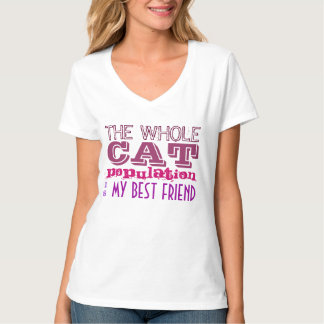 Die gesamte Katzenbevölkerung ist mein bester Freu T-Shirt