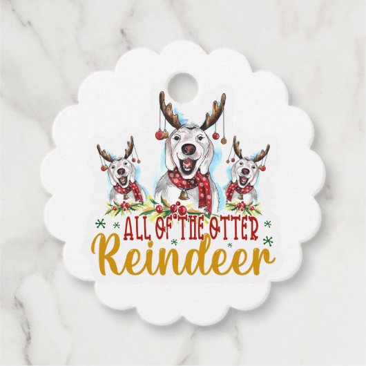 Die gesamte Oter-Rentier Geschenkanhänger (Vorderseite)