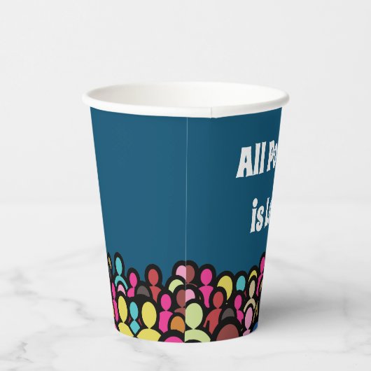 Die gesamte Politik ist lokal 2024 Pappbecher (Rechts)