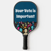 Die gesamte Politik ist lokal 2024 Pickleball Schläger (Rückseite)