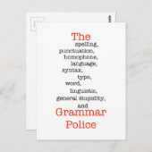 Die gesamte Polizei Postkarte (Vorne/Hinten)