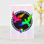 Die gesamte Rainbow Gay Glückwunschkarte Karte (Gelbe Blume)