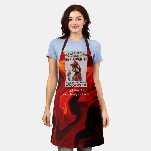 Die gesamte Schürze für den Gesamtüberdruck (Getragen)