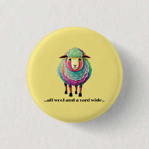 Die gesamte Wolle und die Breite des Yard Button