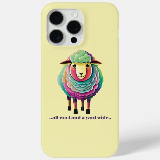 Die gesamte Wolle und die Breite des Yard Case-Mate iPhone Hülle (Rückseite)