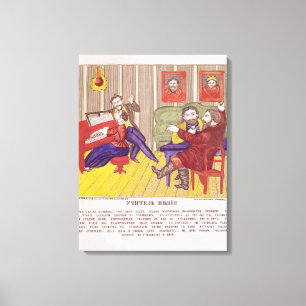 Die Gesang-Lektion Leinwanddruck