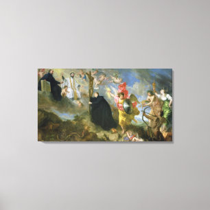 Die Gesänge des Heiligen Aloysius von Gonzaga Leinwanddruck