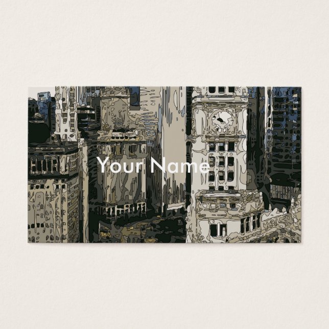 Die geschäftigen Straßen New Yorks (Vorderseite)