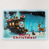 Die Geschenkbahn - Weihnachtslandschaft Puzzle (Horizontal)