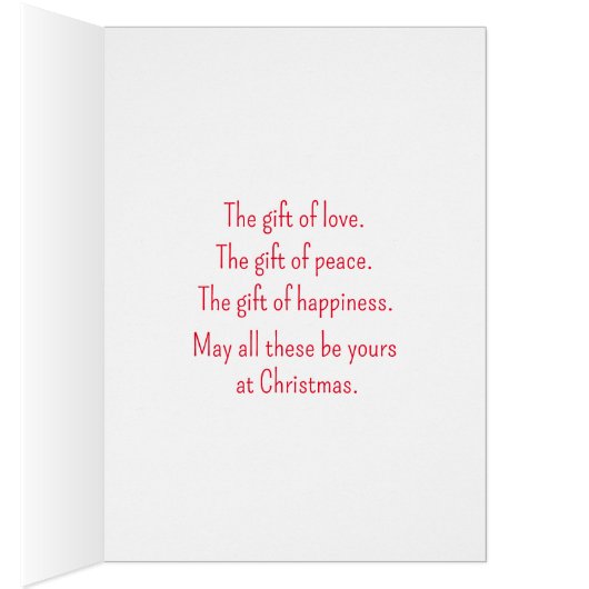 Die Geschenke der Weihnachtskarte (Innen (Rechts))