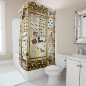 Die Geschenke für Hundefreunde der Dackel Duschvorhang (Beispiel)