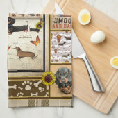 Die Geschenke für Hundefreunde der Dackel Geschirrtuch (Viertel Falte)