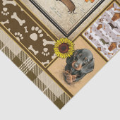 Die Geschenke für Hundefreunde der Dackel Seidenpapier (Detail)