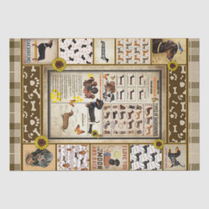 Die Geschenke für Hundefreunde der Dackel Seidenpapier