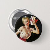 Die Geschenke schütteln Pin Up Button (Vorne & Hinten)
