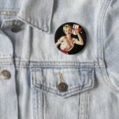 Die Geschenke schütteln Pin Up Button (Beispiel)