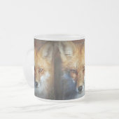 Die Geschenke u. Grüße roten Fox Mattglastasse (Vorderseite Links)