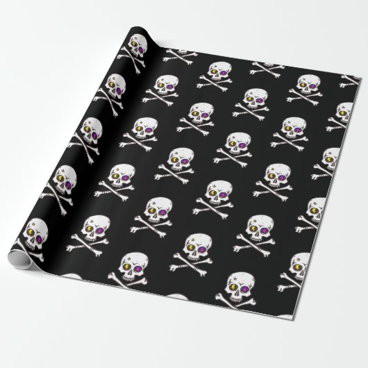Die Geschenkpackung Skull and Bones Geschenkpapier (Ungerollt)