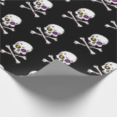 Die Geschenkpackung Skull and Bones Geschenkpapier (Ecke)