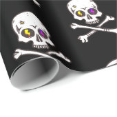Die Geschenkpackung Skull and Bones Geschenkpapier (Rolleneckpunkt)