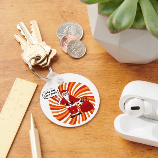 Die Geschenktasche des Weihnachtsmanns Schlüsselanhänger (Schreibtisch)