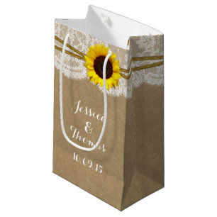 Die Geschenktaschen für Kraft, Spitzen und Sonnenb Kleine Geschenktüte