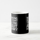 Die Geschenkwarnung in der Geschichte könnte begin Kaffeetasse (Mittel)