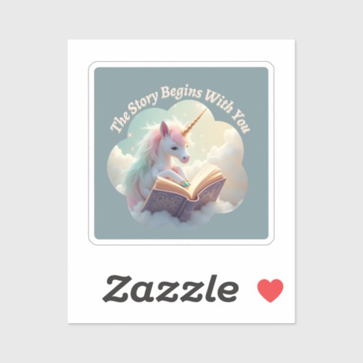 Die Geschichte beginnt mit Ihnen - Niedliches Einh Aufkleber (Blatt)