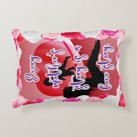 Die Geschichte der Liebe einer Mutter Dekokissen (Vorderseite)