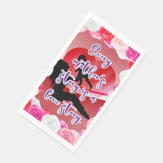 Die Geschichte der Liebe einer Mutter Serviette (Ecke)